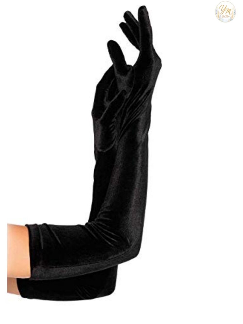 Velvet Opera Length Gloves Stretch Formal Evening Costume